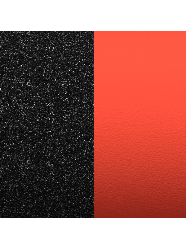 Cuir Les Georgettes Paillettes Noir / Rouge | UB Bijoux