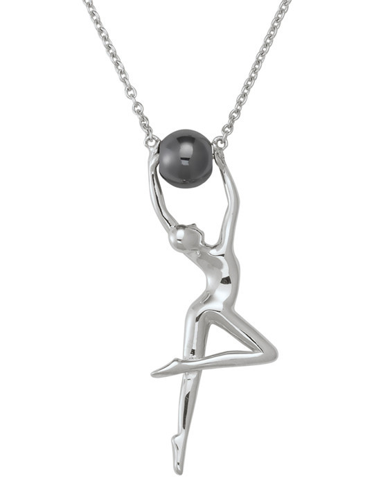 Collier Jourdan Argent et Hématite Grâce | UB Bijoux