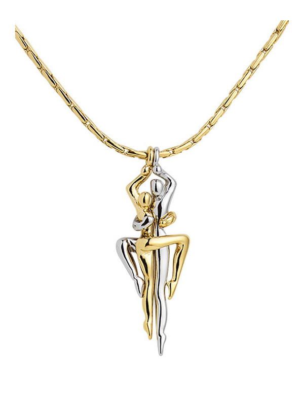 Collier Jourdan Argent Bicolore Tango | UB Bijoux