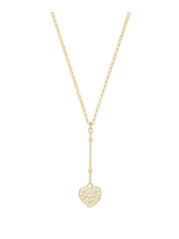 Collier Argent Doré et Oxydes de Zirconium Jourdan Aimée | UB Bijoux