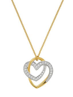 Collier Argent Doré et Oxydes de Zirconium Jourdan Roxane | UB Bijoux