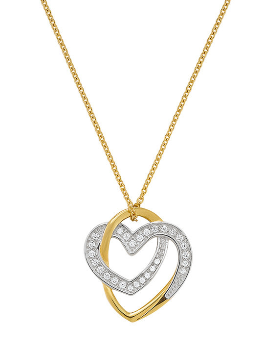 Collier Argent Doré et Oxydes de Zirconium Jourdan Roxane | UB Bijoux