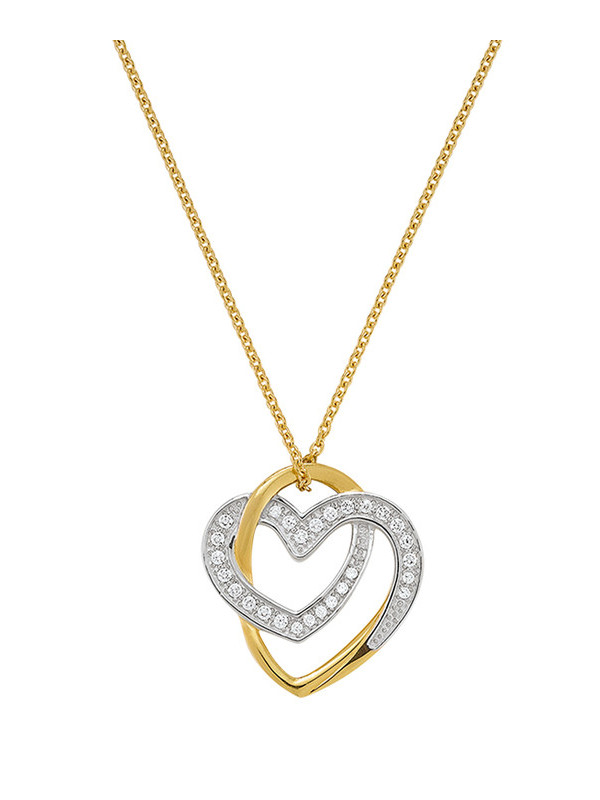 Collier Argent Doré et Oxydes de Zirconium Jourdan Roxane | UB Bijoux