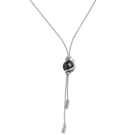 Collier Argent et Hématite Jourdan Dune | UB Bijoux