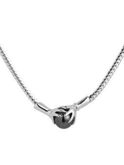 Collier Argent et Hématite Jourdan Hélicé | UB Bijoux