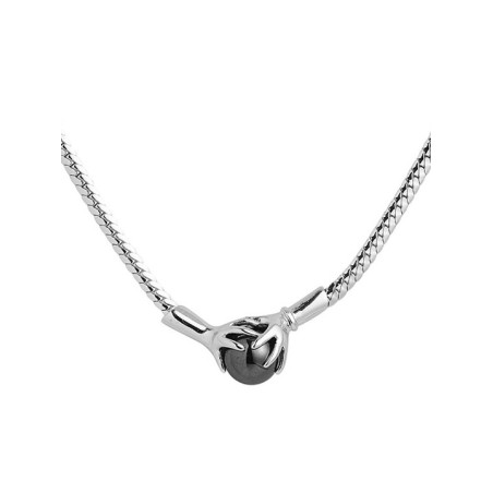 Collier Argent et Hématite Jourdan Hélicé | UB Bijoux