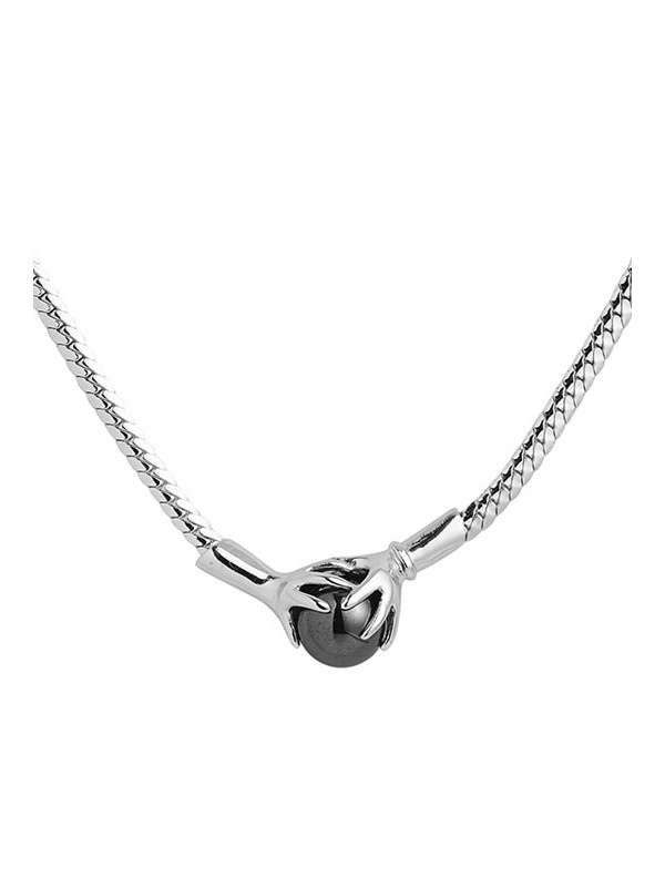 Collier Argent et Hématite Jourdan Hélicé | UB Bijoux