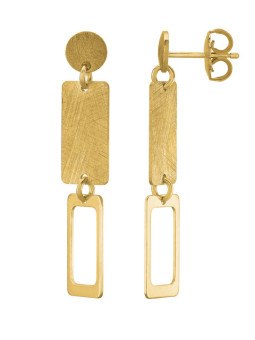 Boucles d'Oreilles Argent Doré Olympie | UB Bijoux