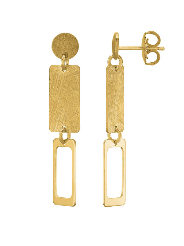 Boucles d'Oreilles Argent Doré Olympie | UB Bijoux