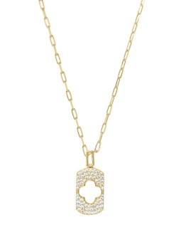 Collier Argent Doré et Oxydes de Zirconium Charles Garnier | UB Bijoux