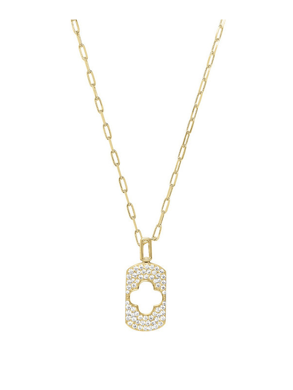 Collier Argent Doré et Oxydes de Zirconium Charles Garnier | UB Bijoux