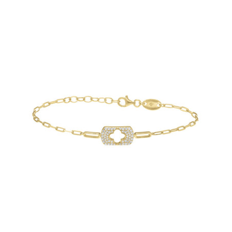 Bracelet Argent Doré et Oxydes de Zirconium Charles Garnier | UB Bijoux