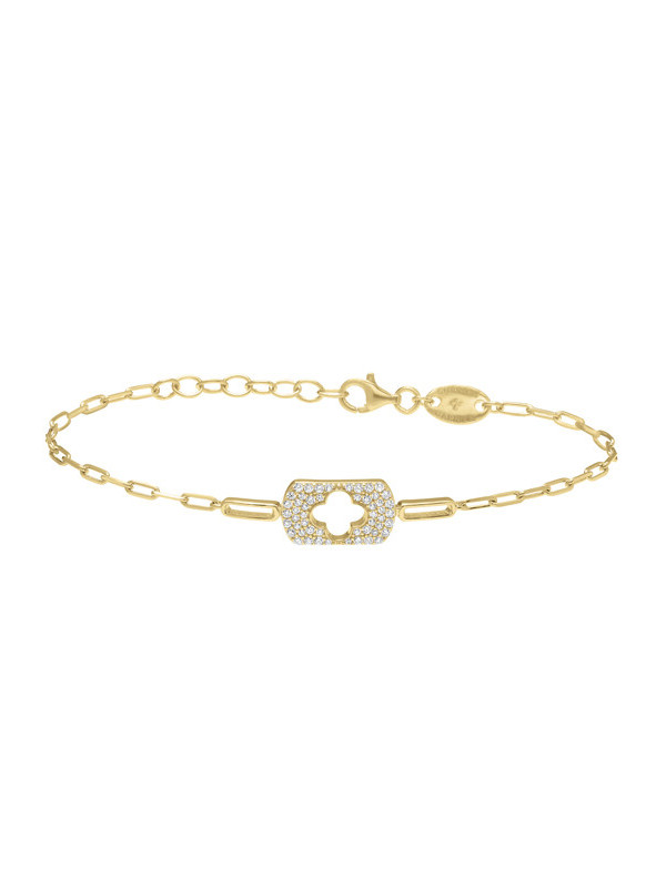 Bracelet Argent Doré et Oxydes de Zirconium Charles Garnier | UB Bijoux