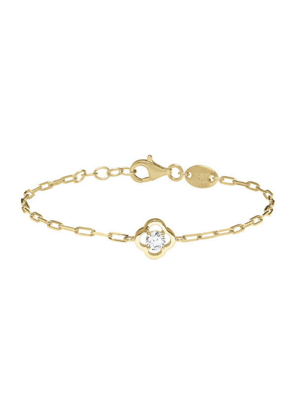 Bracelet Argent Doré et Oxyde de Zirconium Charles Garnier | UB Bijoux