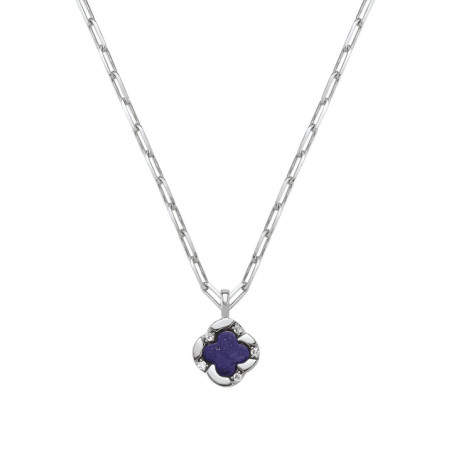 Collier Argent Lapis Lazuli et Oxydes de Zirconium Charles Garnier | UB Bijoux