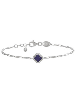 Bracelet Argent Lapis Lazuli et Oxydes de Zirconium Charles Garnier | UB Bijoux