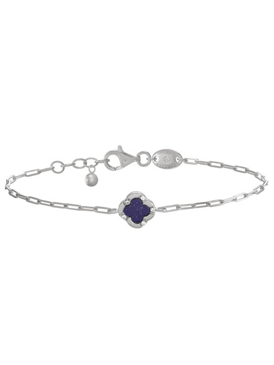 Bracelet Argent Lapis Lazuli et Oxydes de Zirconium Charles Garnier | UB Bijoux