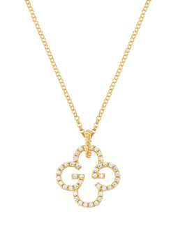 Collier Argent Doré et Oxydes de Zirconium Charles Garnier | UB Bijoux