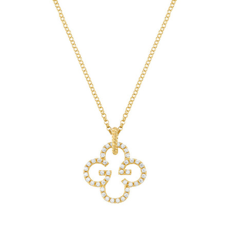 Collier Argent Doré et Oxydes de Zirconium Charles Garnier | UB Bijoux