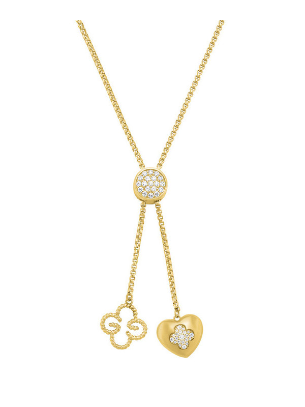 Collier Argent Doré et Oxydes de Zirconium Charles Garnier | UB Bijoux