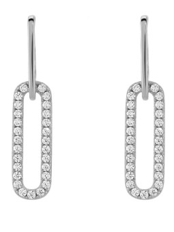 Boucles d'Oreilles Argent et Oxydes de Zirconium Charles Garnier | UB Bijoux