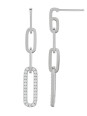 Boucles d'Oreilles Argent et Oxydes de Zirconium Charles Garnier | UB Bijoux