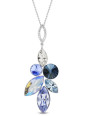 Collier Argent Cristaux Bleus Spark | UB Bijoux