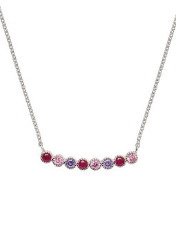 Collier Argent et Oxydes de Zirconium Go Mademoiselle | UB Bijoux