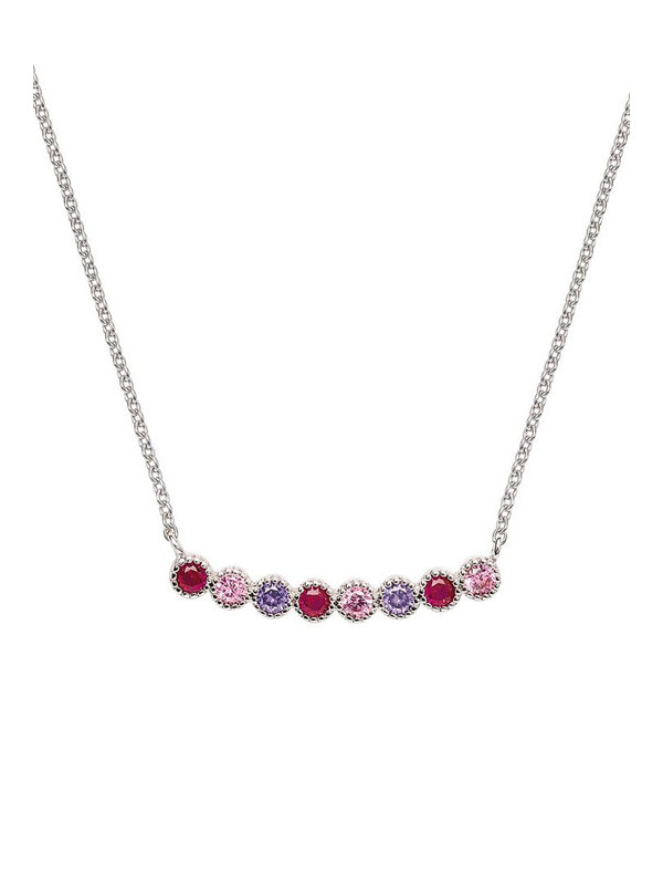 Collier Argent et Oxydes de Zirconium Go Mademoiselle | UB Bijoux