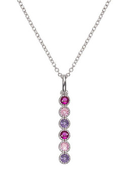 Collier Argent et Oxydes de Zirconium Go Mademoiselle | UB Bijoux