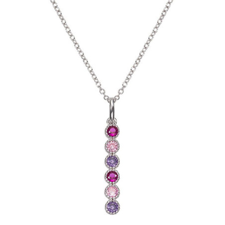 Collier Argent et Oxydes de Zirconium Go Mademoiselle | UB Bijoux