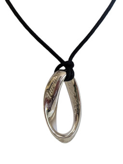 Collier Argent Ruban de Möbius | UB Bijoux