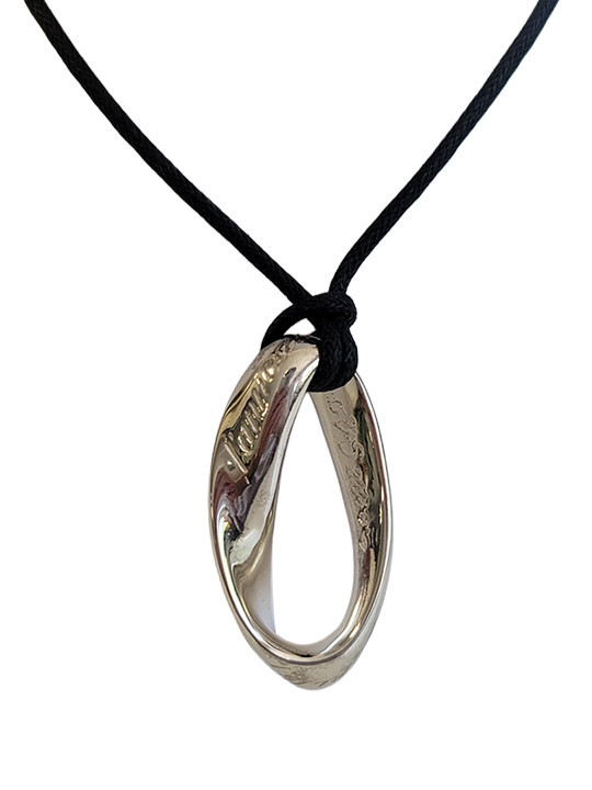 Collier Argent Ruban de Möbius | UB Bijoux