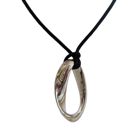 Collier Argent Ruban de Möbius | UB Bijoux