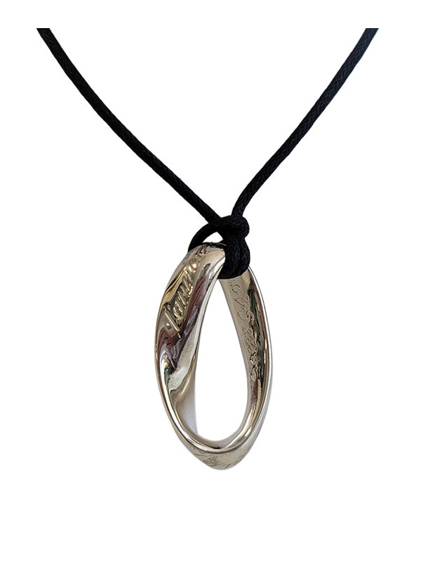 Collier Argent Ruban de Möbius | UB Bijoux