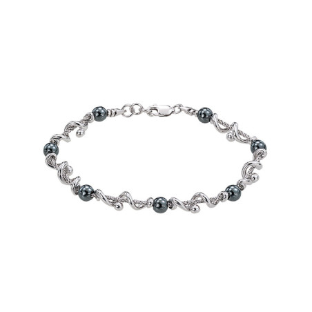 Bracelet Argent et Hématite Jourdan Koré | UB Bijoux
