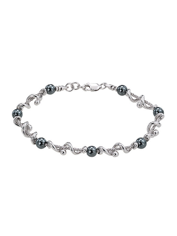 Bracelet Argent et Hématite Jourdan Koré | UB Bijoux