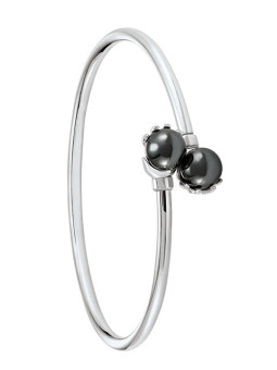 Bracelet Argent et Hématite Jourdan Hélicé | UB Bijoux