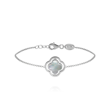 Bracelet Réversible Argent Oxydes de Zirconium Nacre et Onyx Charles Garnier | UB Bijoux