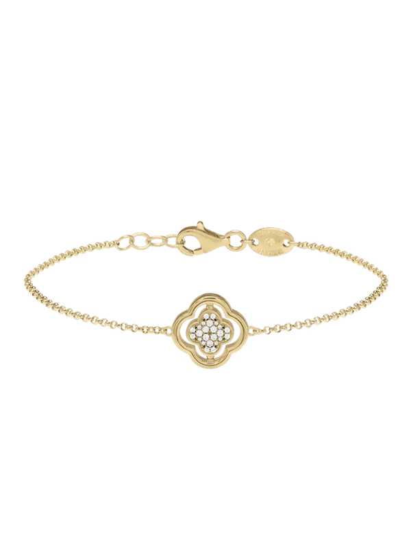 Bracelet Réversible Argent Doré Oxydes de Zirconium et Nacre Charles Garnier | UB Bijoux