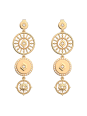 Boucles d'Oreilles Dorées Astrale Les Georgettes | UB Bijoux