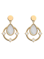 Boucles d'Oreilles Dorées Constance Les Georgettes | UB Bijoux