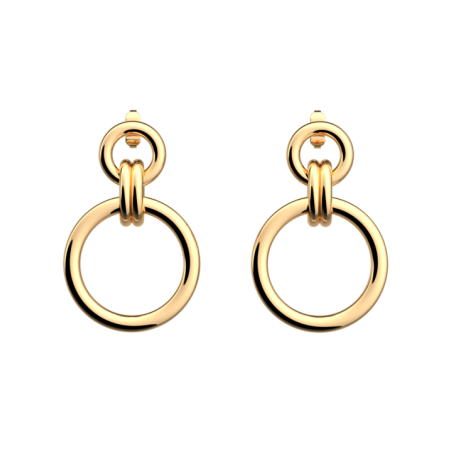 Boucles d'Oreilles Dorées Trésor Les Georgettes | UB Bijoux