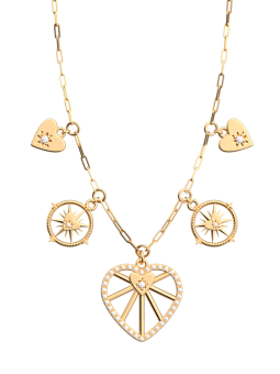 Collier Doré Coeur Céleste Les Georgettes | UB Bijoux