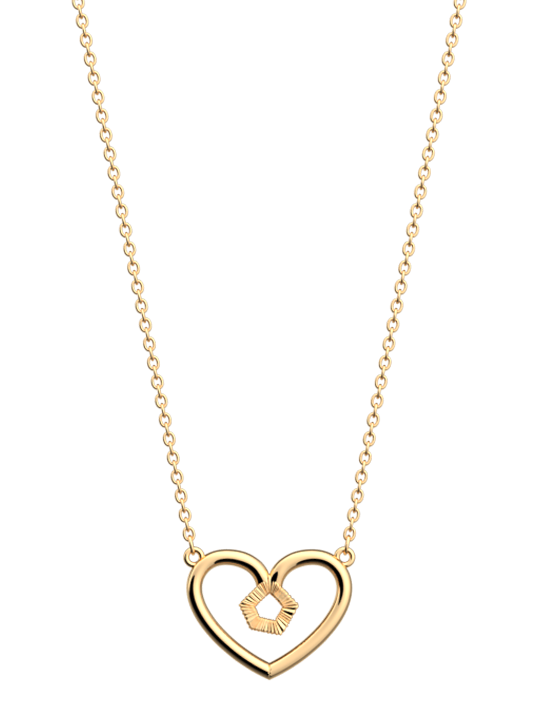 Collier Doré Coeur Girafe Les Georgettes | UB Bijoux