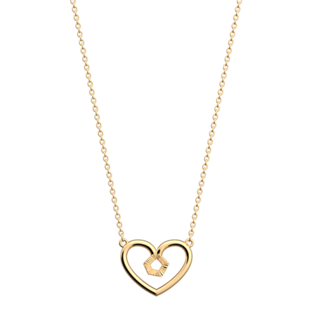 Collier Doré Coeur Girafe Les Georgettes | UB Bijoux