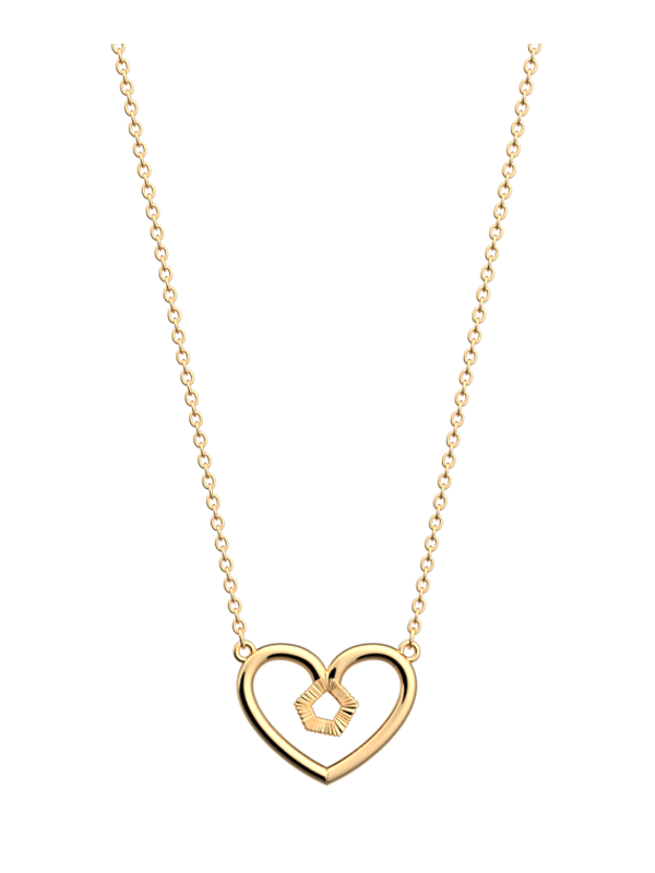 Collier Doré Coeur Girafe Les Georgettes | UB Bijoux