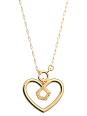 Collier Doré Girafe Coeur Les Georgettes | UB Bijoux