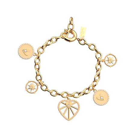 Bracelet Doré Coeur Céleste Les Georgettes | UB Bijoux