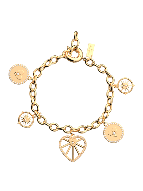 Bracelet Doré Coeur Céleste Les Georgettes | UB Bijoux